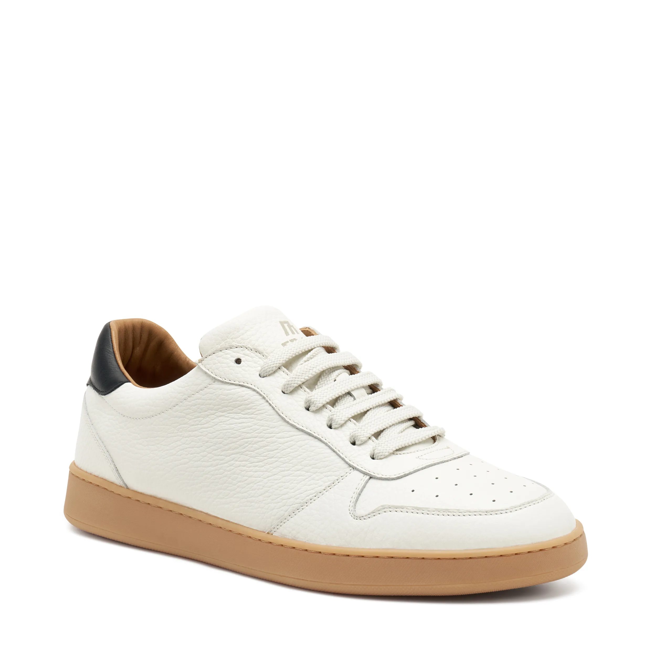 Sneaker con inserti e suola ambra