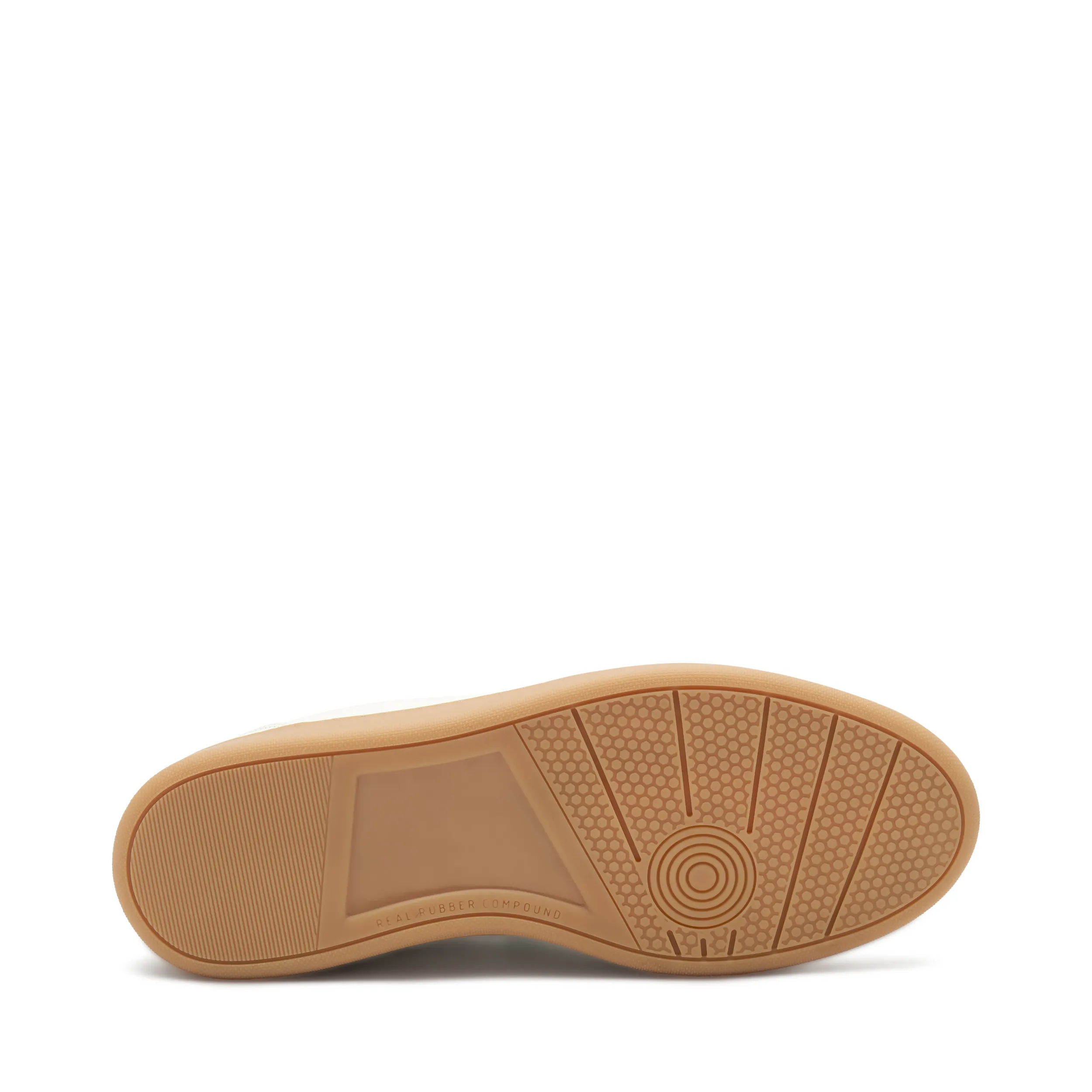 Sneaker con inserti e suola ambra