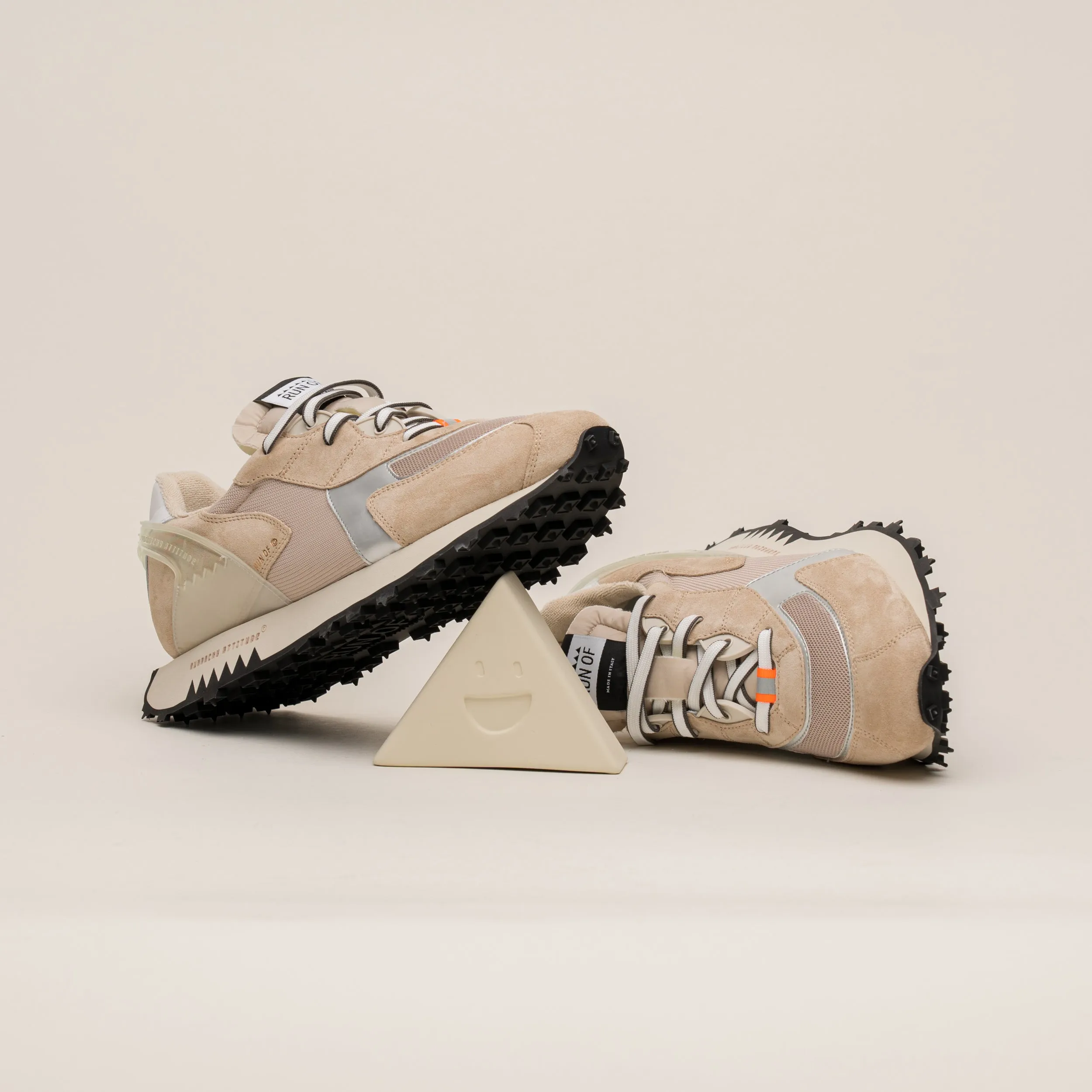 Sneaker Germain IN PELLE E CAMOSCIO beige