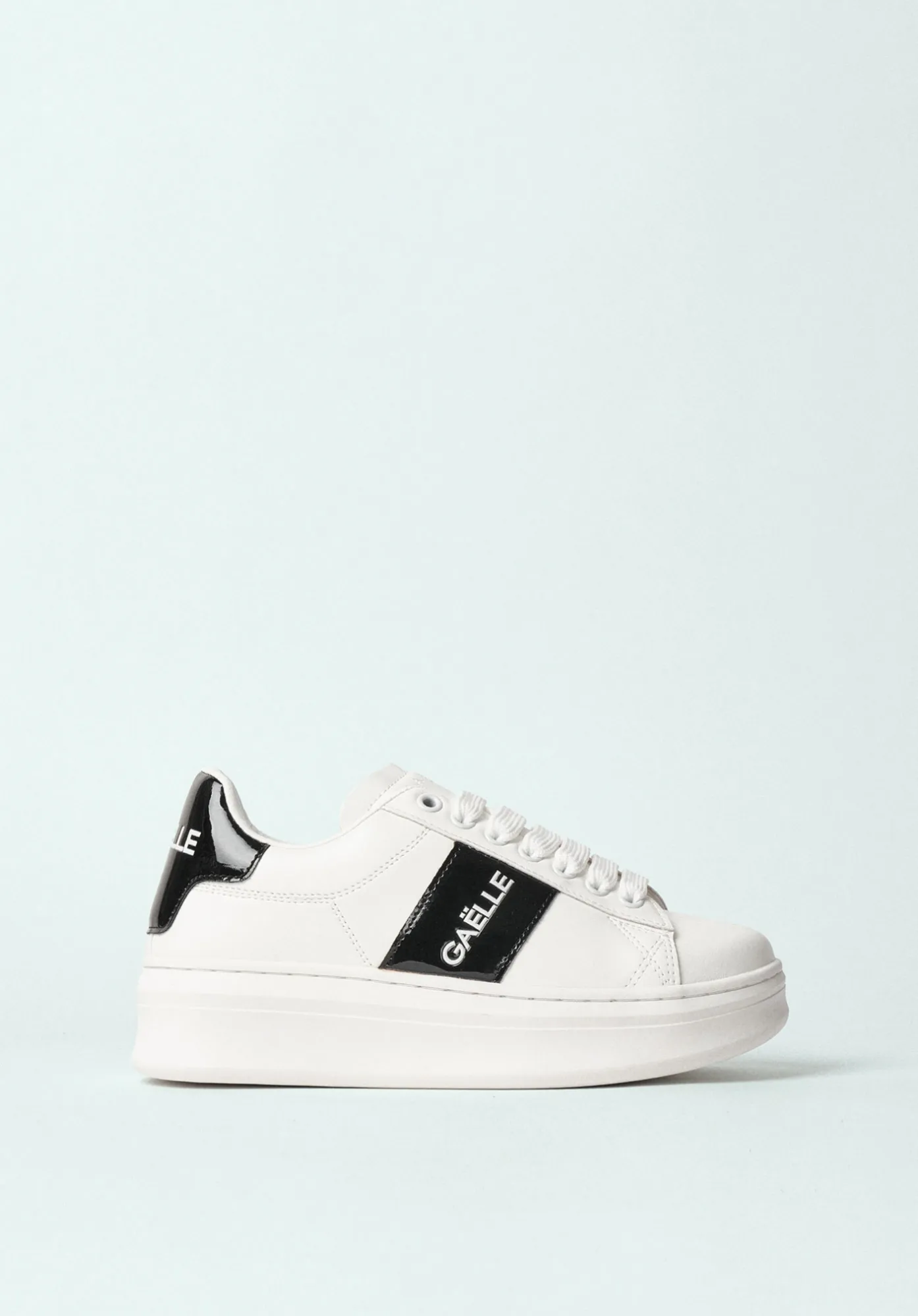 Sneakers Addict In Ecopelle Nero - Gaëlle Paris