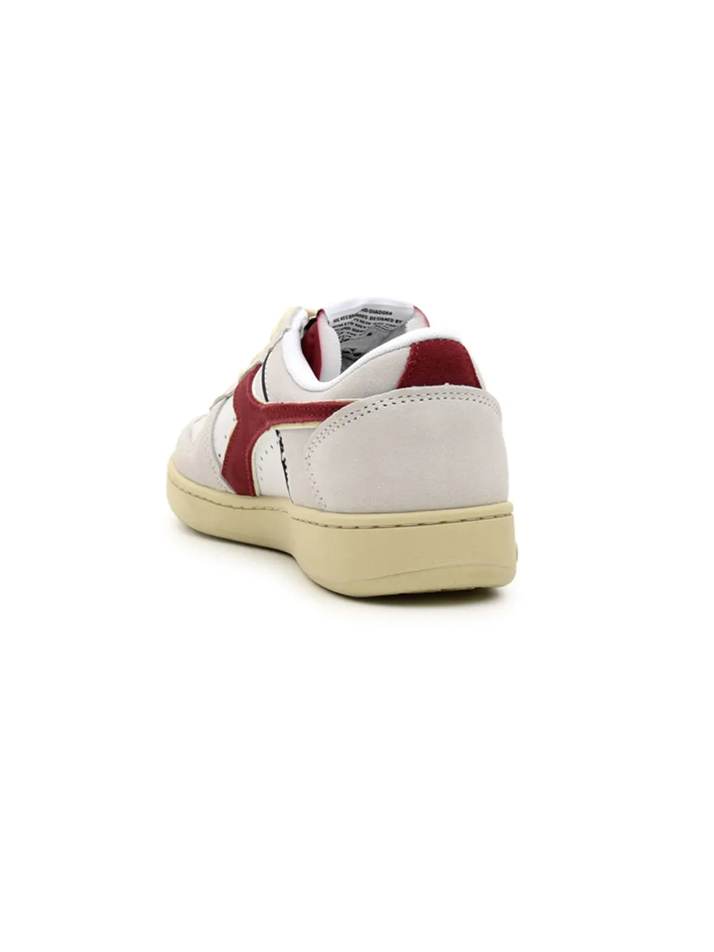 Sneakers Basse DIADORA Uomo MAGIC BASKET LOW SUEDE LEATHER Bianco