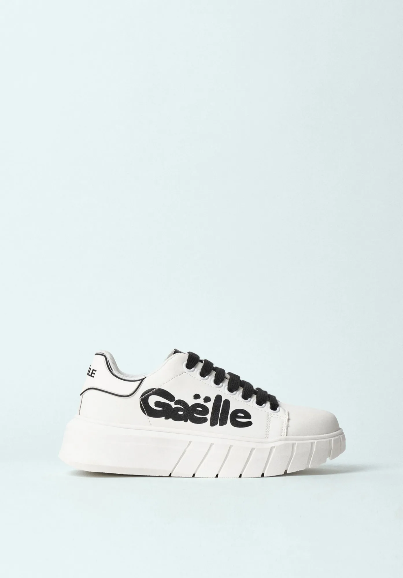 Sneakers New Addict In Ecopelle Nero - Gaëlle Paris