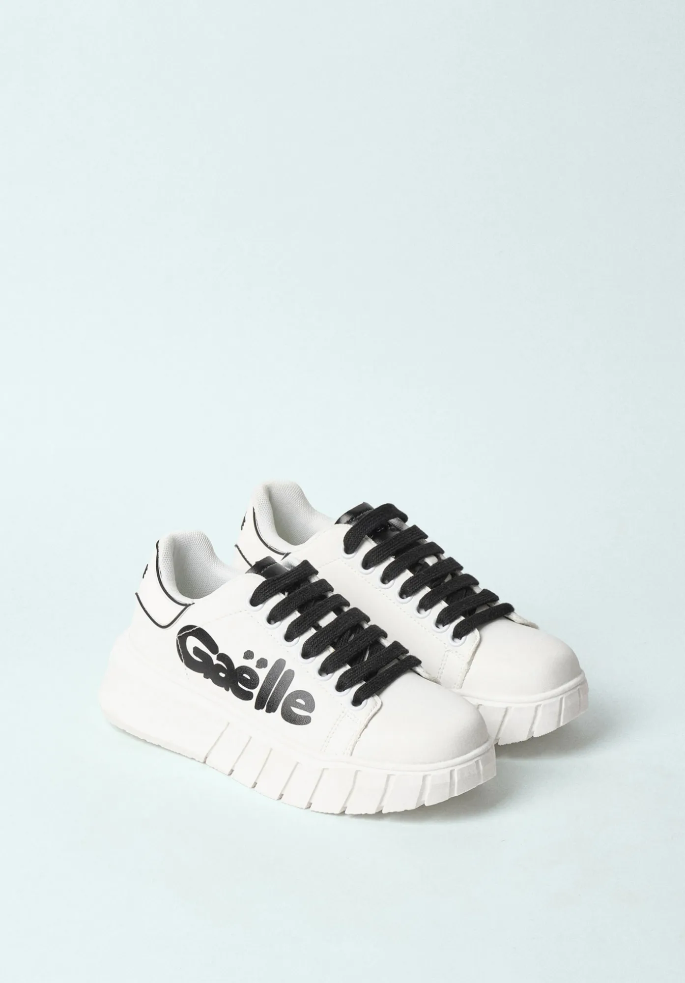 Sneakers New Addict In Ecopelle Nero - Gaëlle Paris