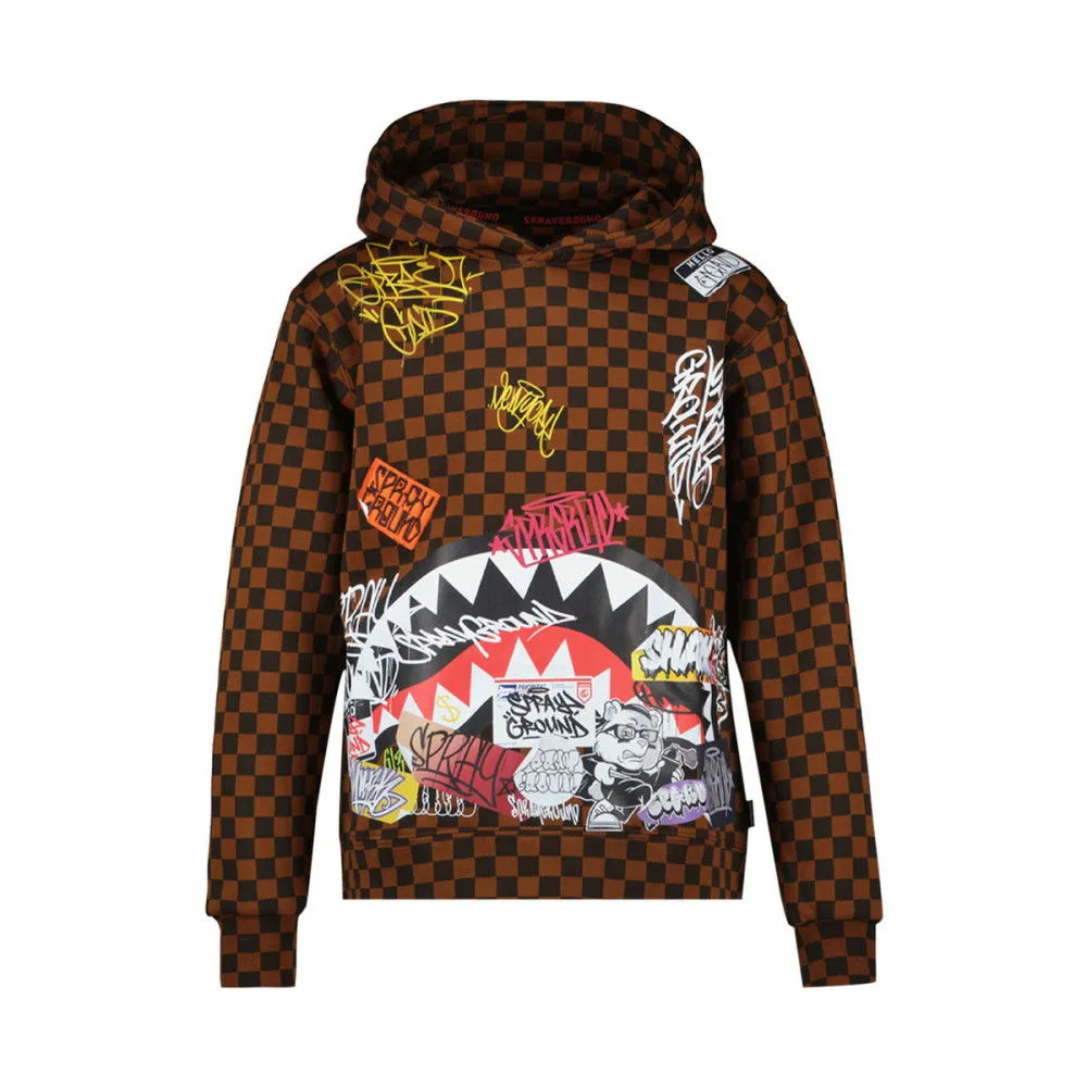 SPRAYGROUND FELPA CON CAPPUCCIO TAGGED UP BAMBINO