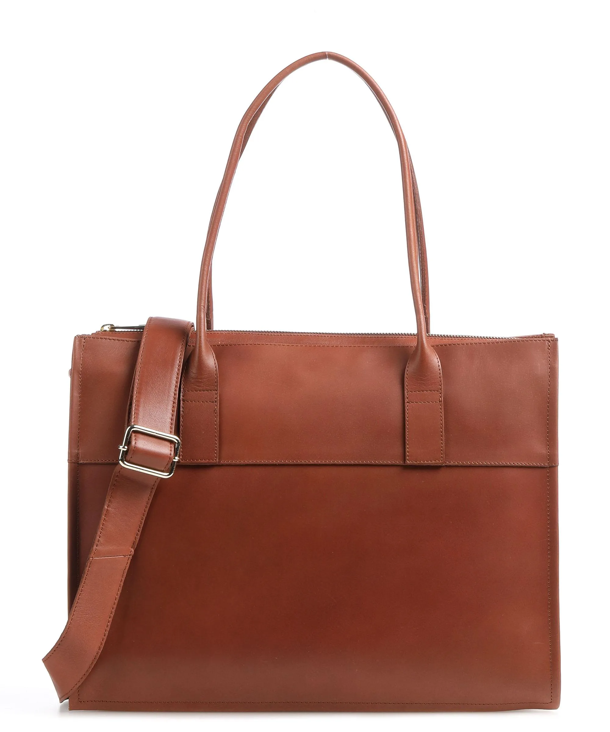  Still Nordic Aggie Aggie Borsa shopper 15″ pelle liscia cognac  