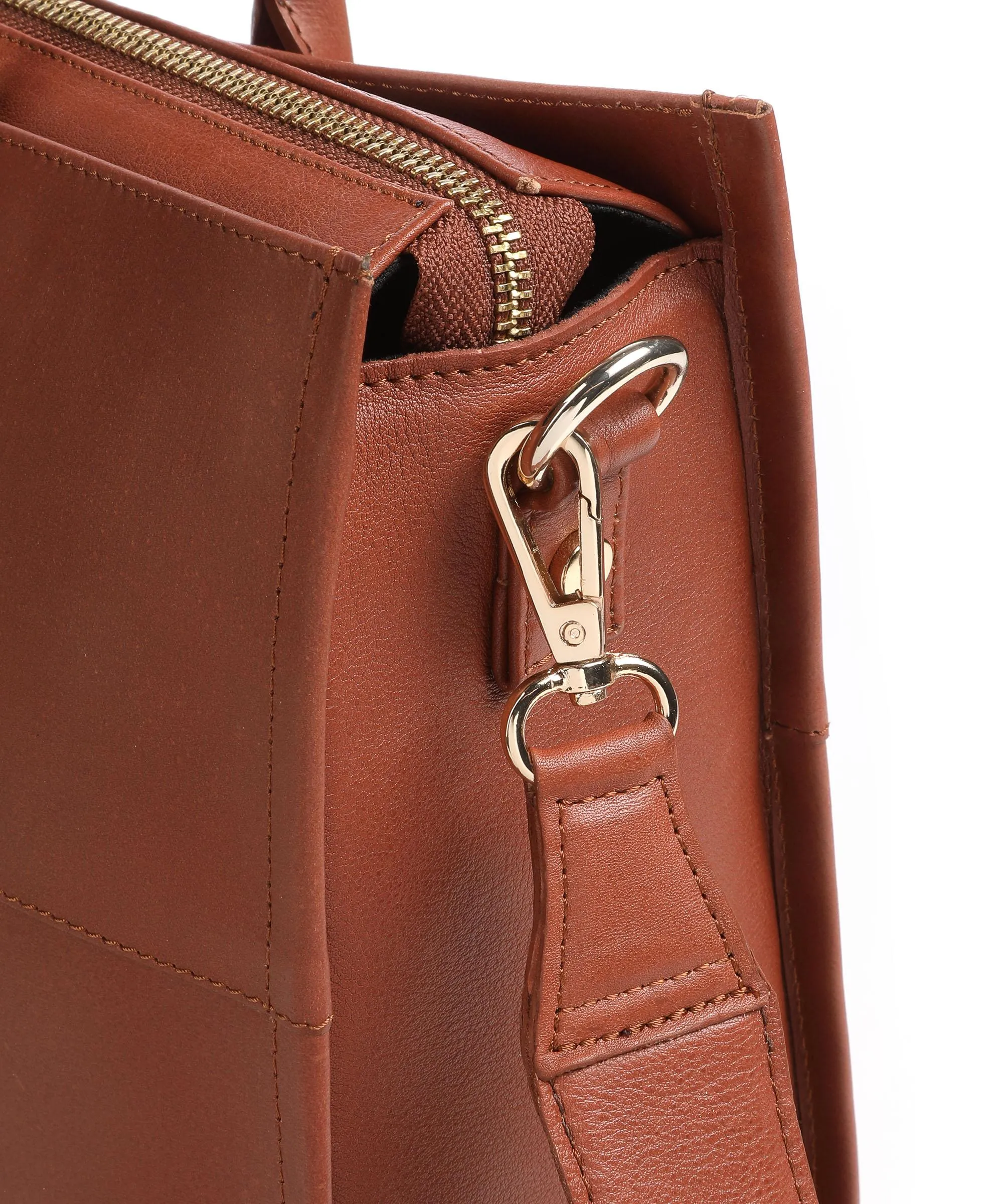  Still Nordic Aggie Aggie Borsa shopper 15″ pelle liscia cognac  