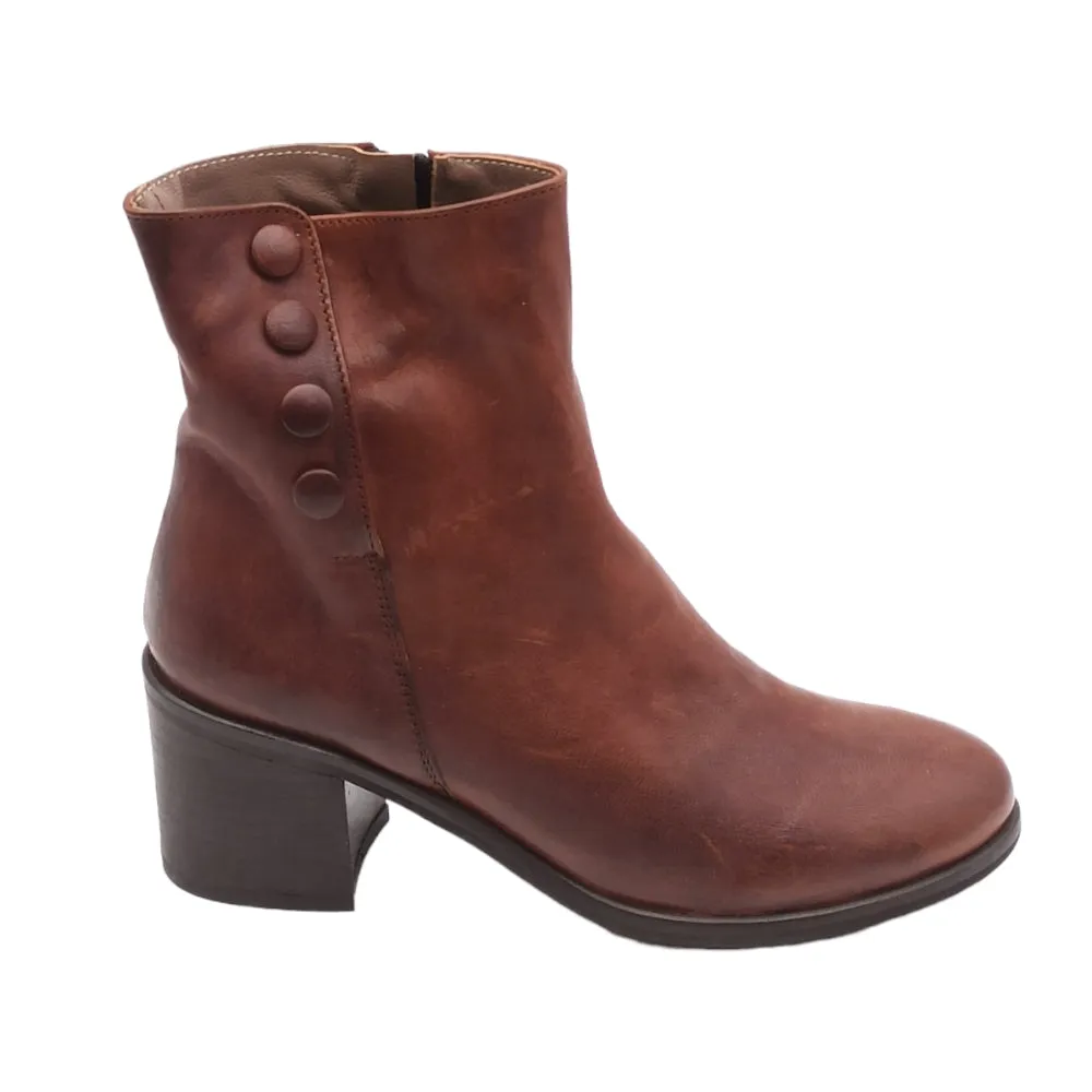 Stivaletto tacco medio Donna king of hearts 3807 rag cacao