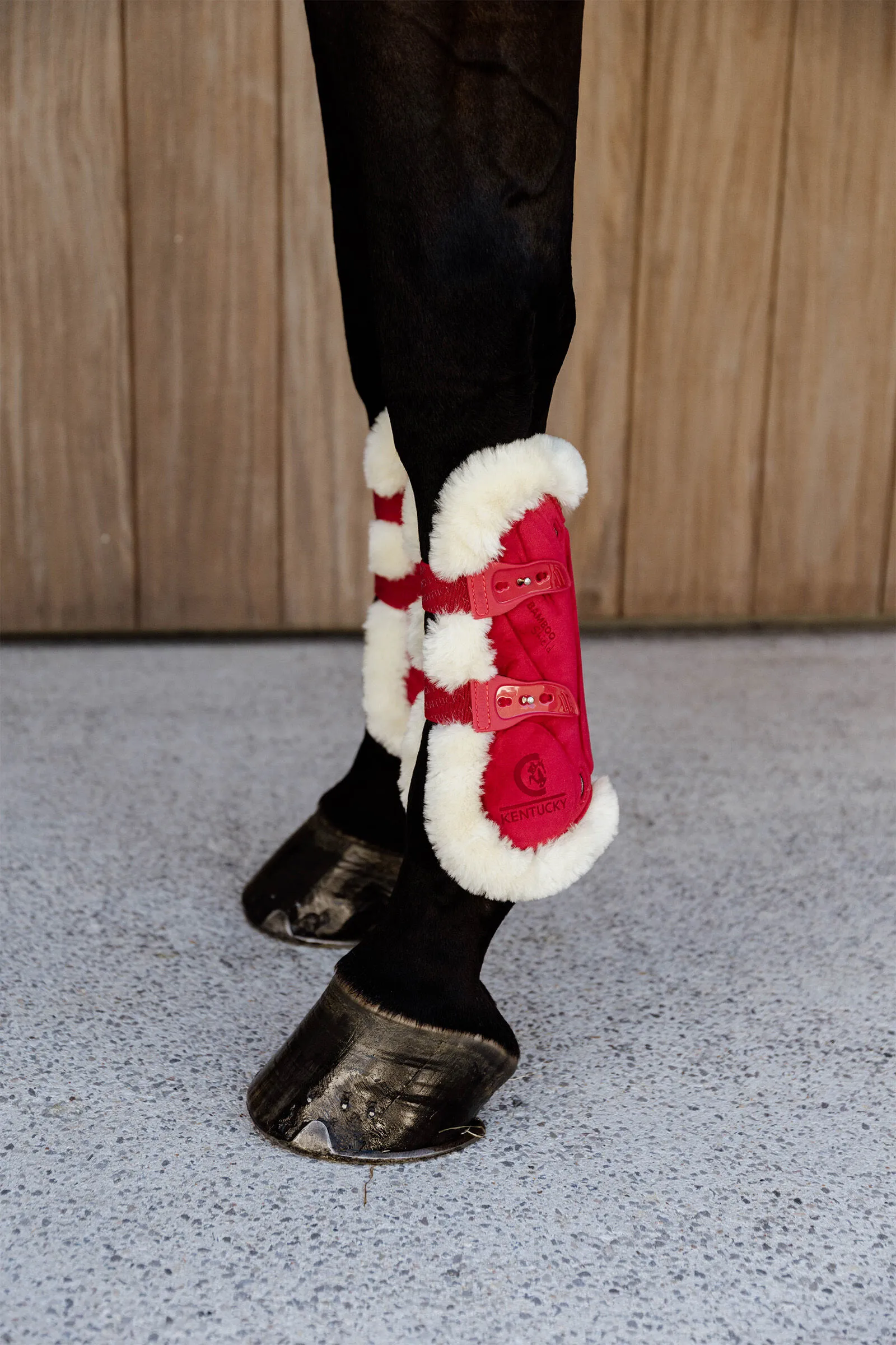 Stivali tendine in velluto elastico di bambù in pelle di pecora vegana Kentucky Horsewear