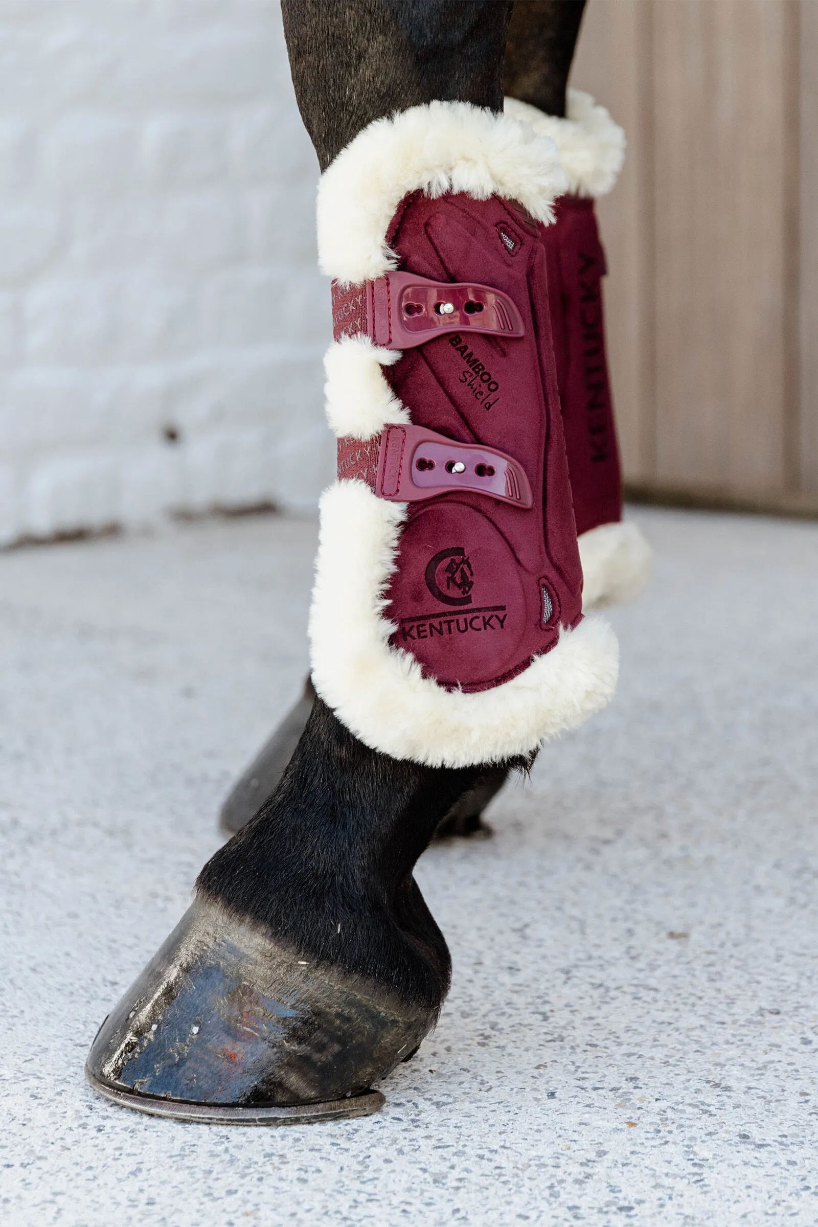 Stivali tendine in velluto elastico di bambù in pelle di pecora vegana Kentucky Horsewear