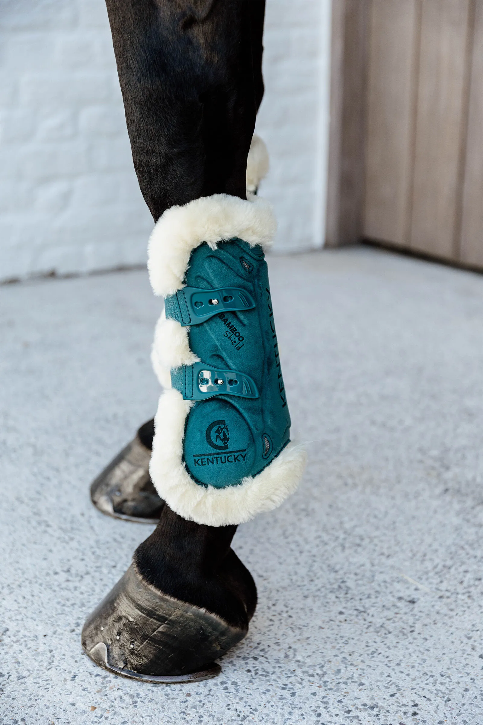 Stivali tendine in velluto elastico di bambù in pelle di pecora vegana Kentucky Horsewear