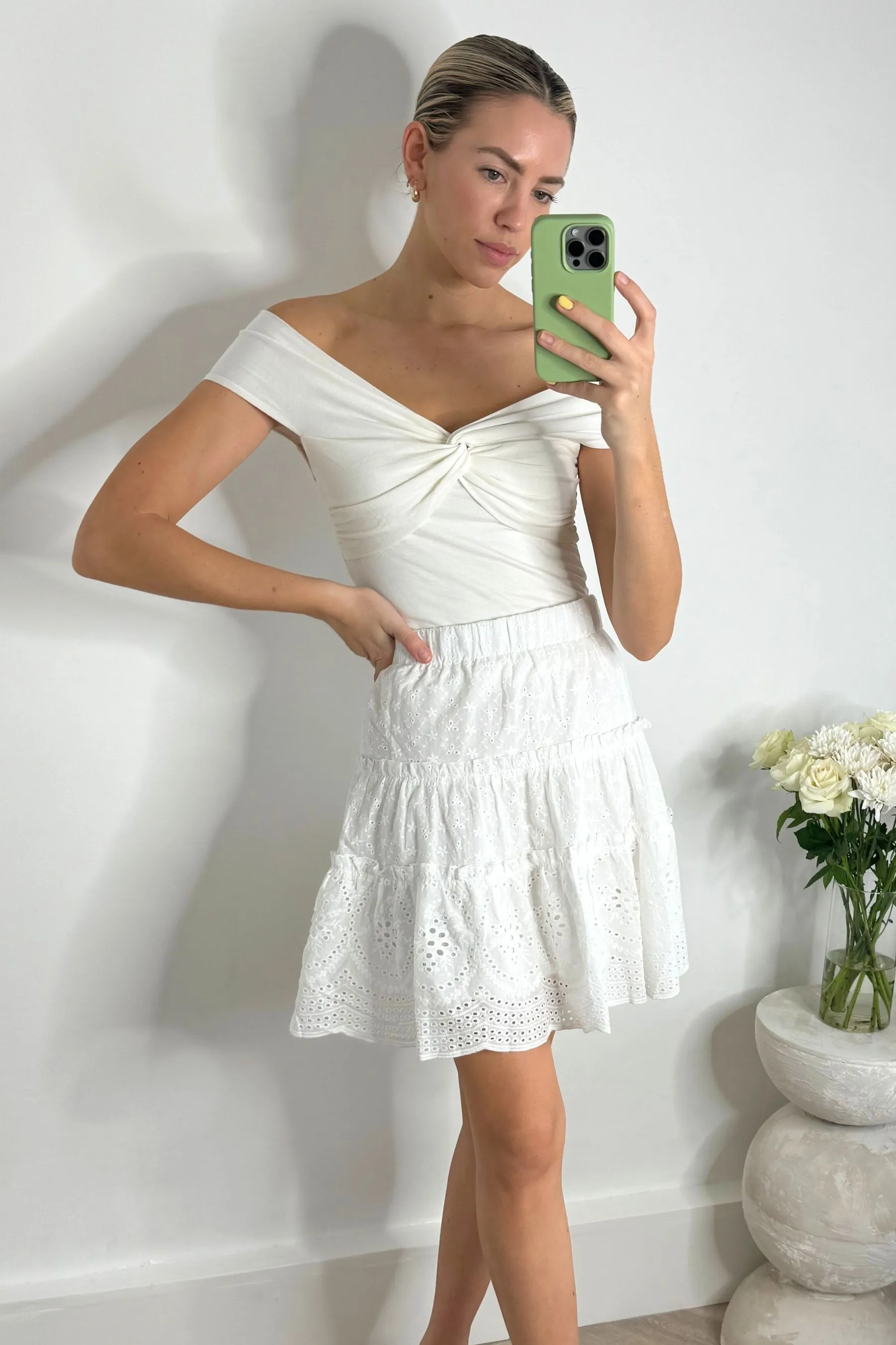 Style Cheat - Cindy - Minigonna in pizzo sangallo