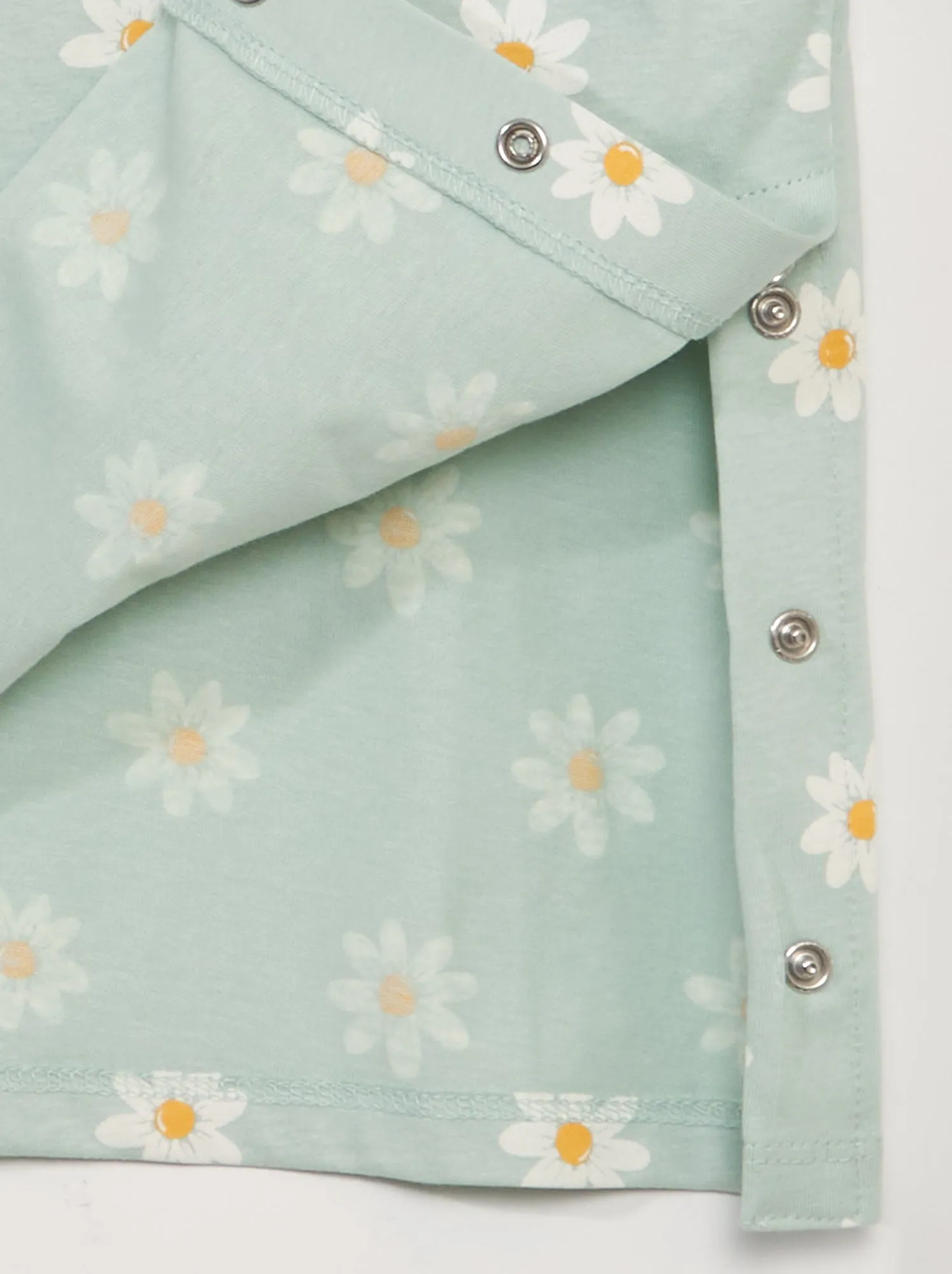 T-shirt adattiva con motivo 'fiori' - BIANCO