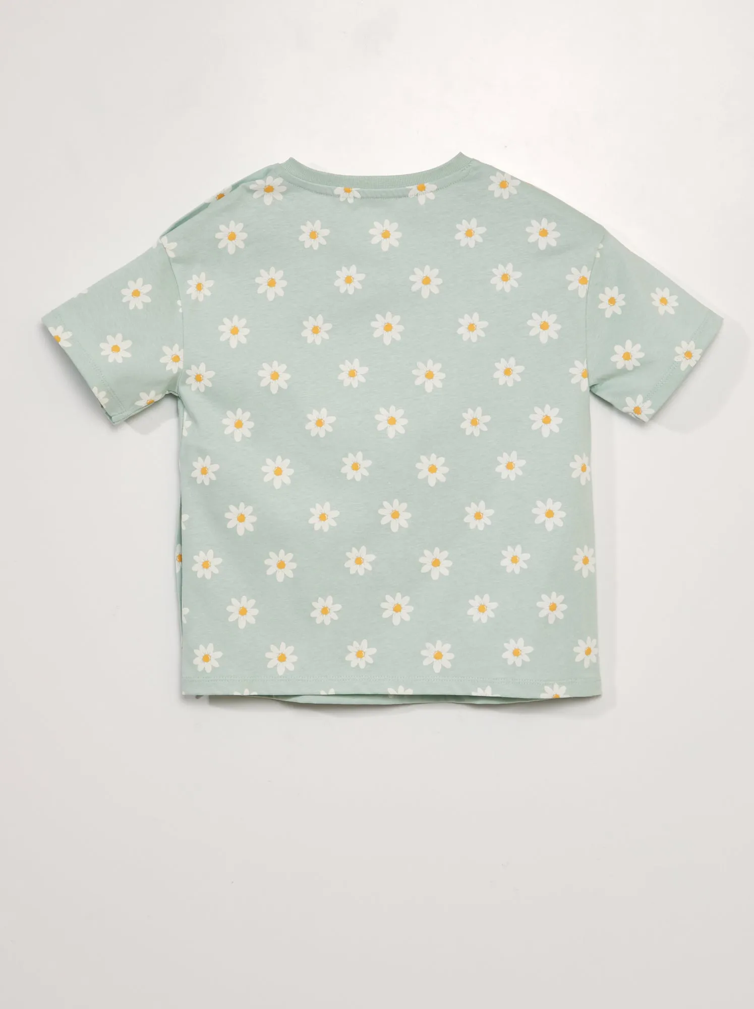 T-shirt adattiva con motivo 'fiori' - BIANCO
