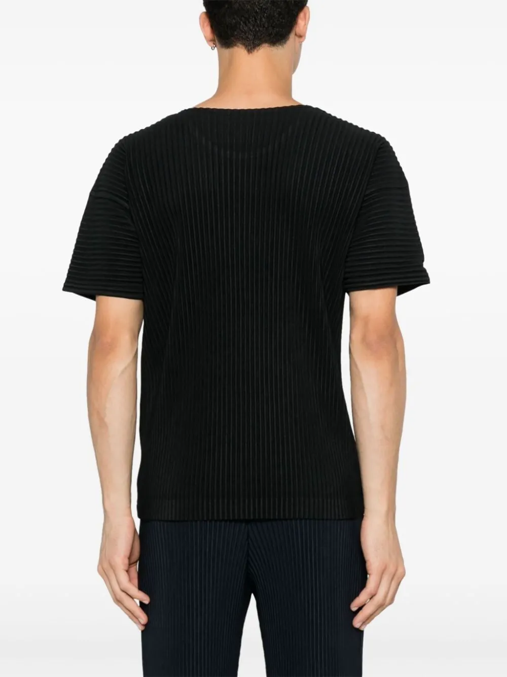 T-shirt Color Pleats plissettata