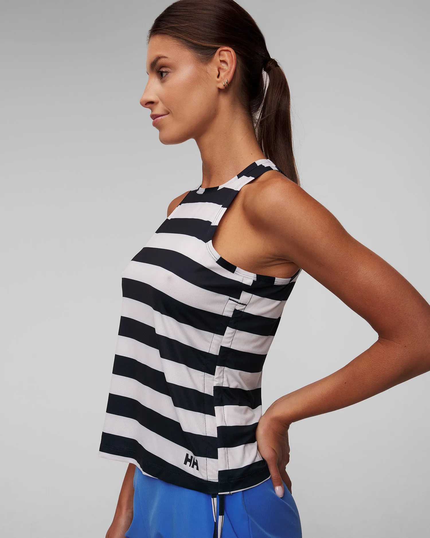 Tank top bianco-blu scuro da donna Helly Hansen Siren 34305-600