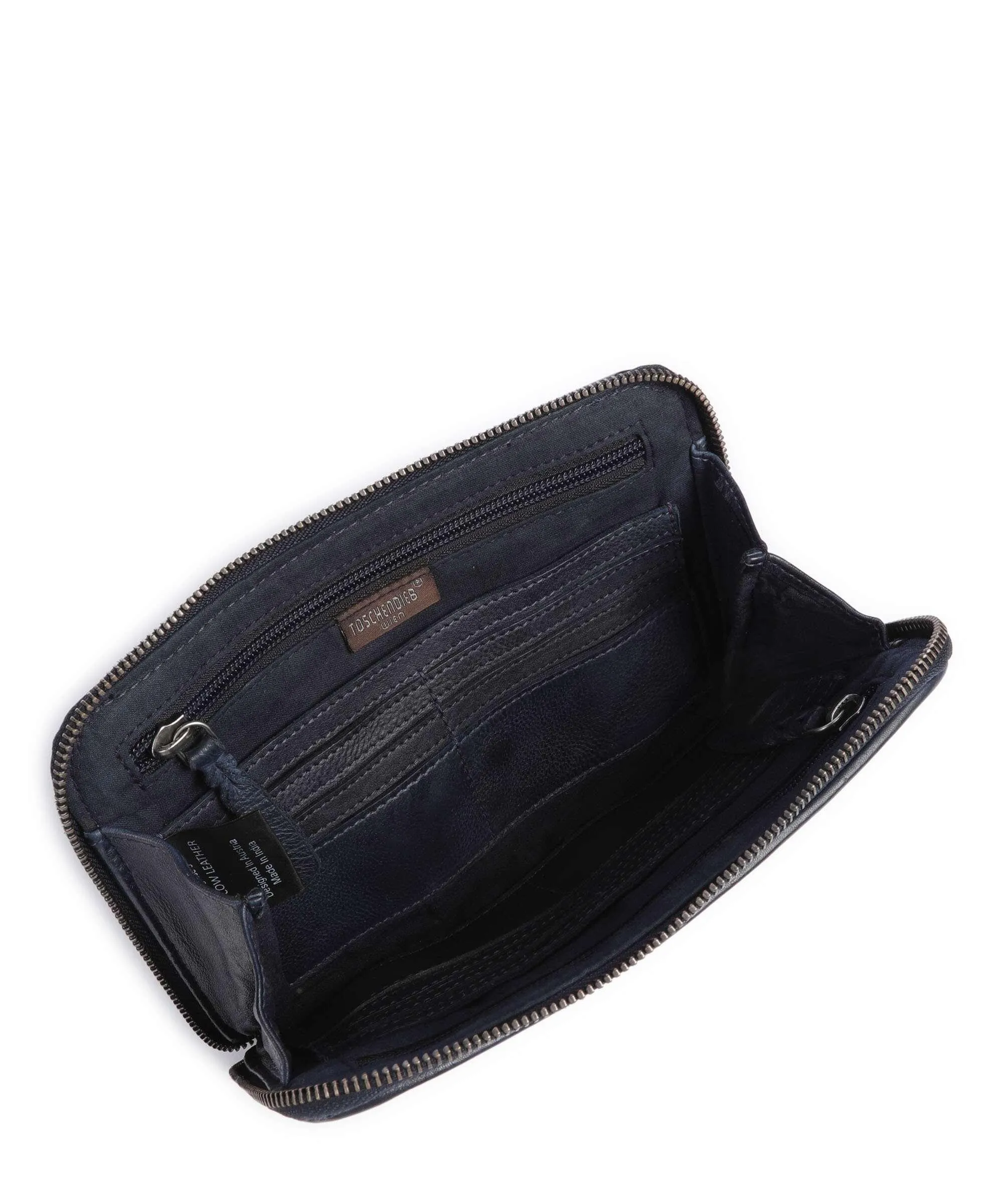  Taschendieb Wien Paniglgasse 5 Borsa a tracolla pelle di vacchetta grana navy  