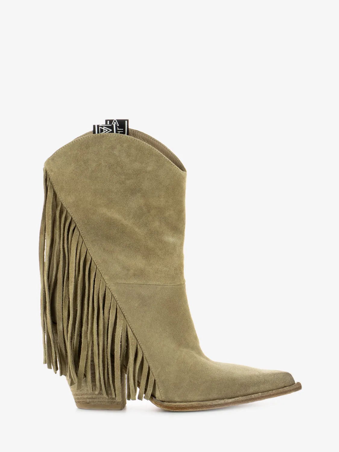 Tronchetti texani con frange camel