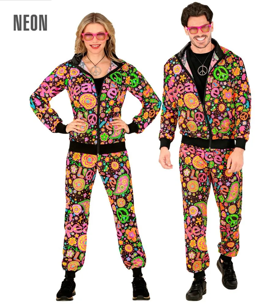 Tuta neon hippie pace unisex