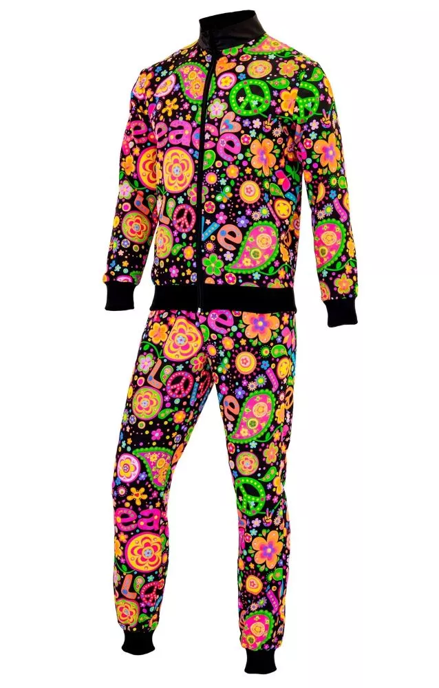 Tuta neon hippie pace unisex