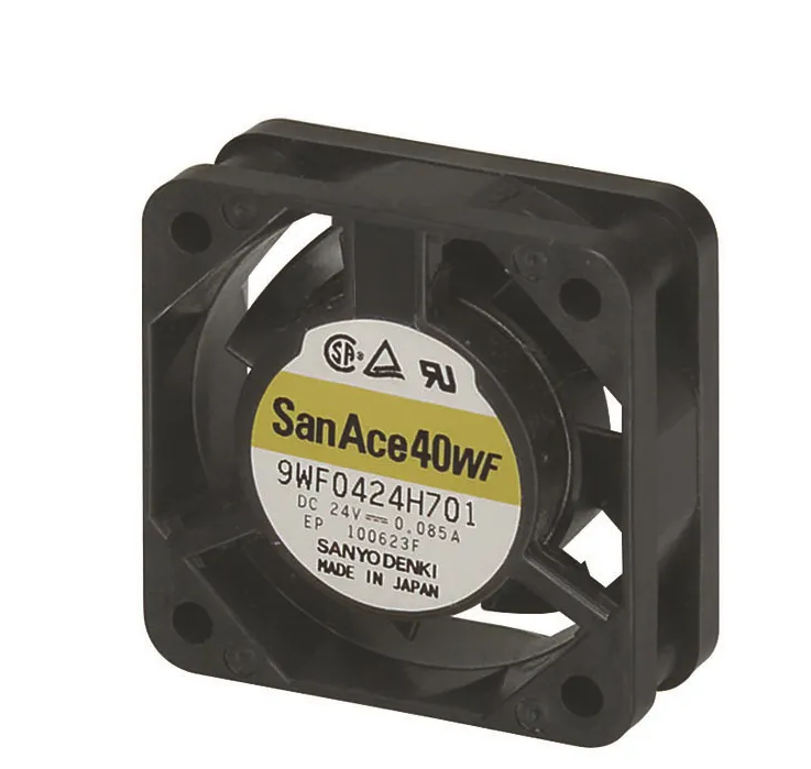 Ventola assiale in c.c. Sanyo Denki 9WF, 13.2m³/h, 24 V c.c., 40 x 40 x 20mm