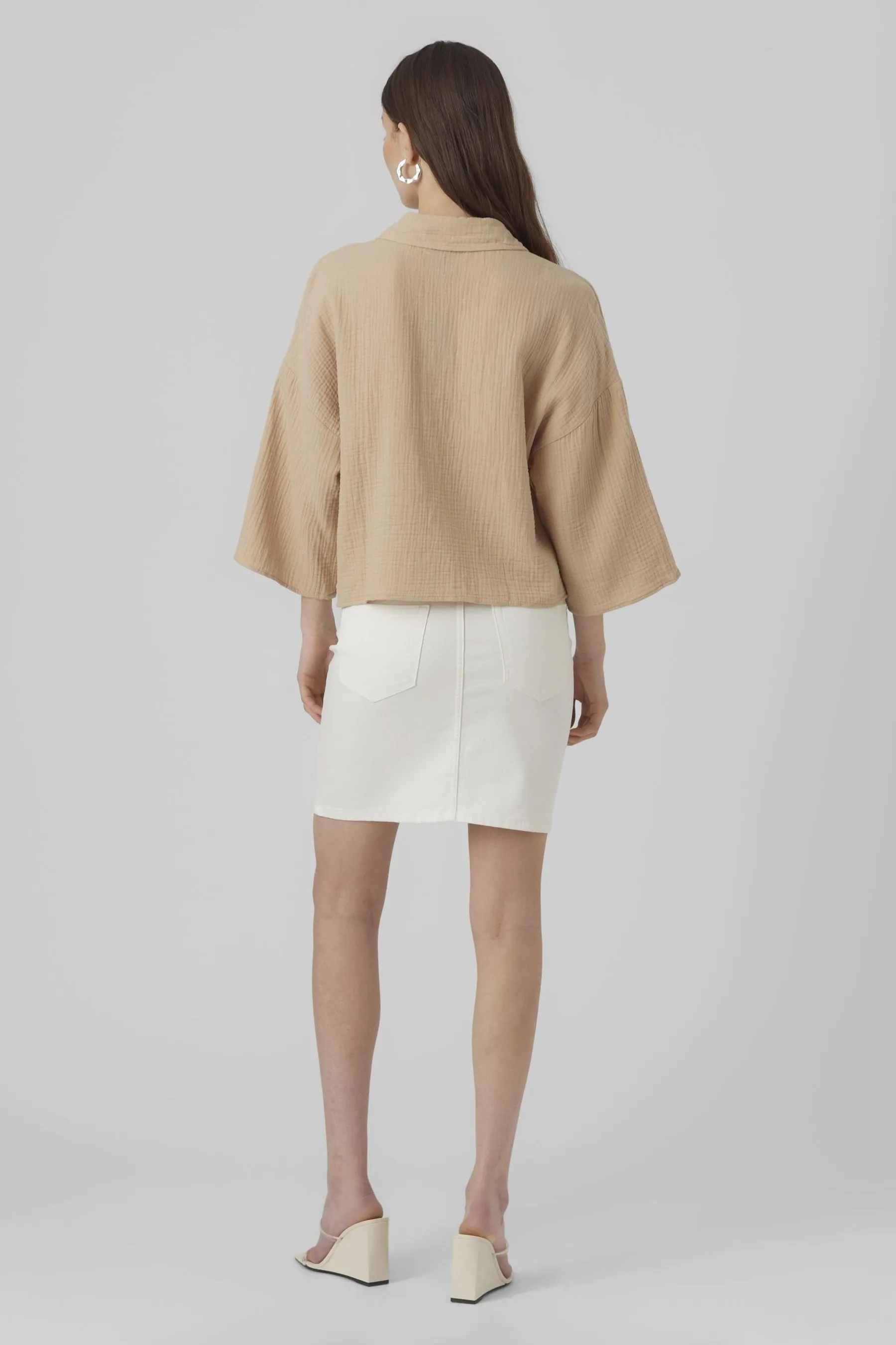 VERO MODA - Minigonna a Denim aderente