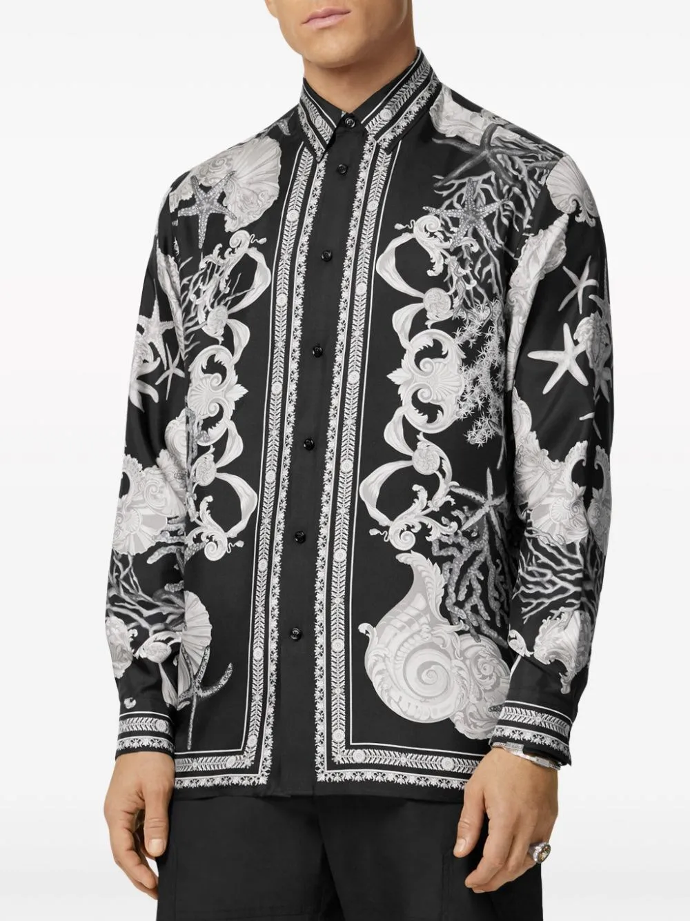 Versace-Camicia a maniche lunghe