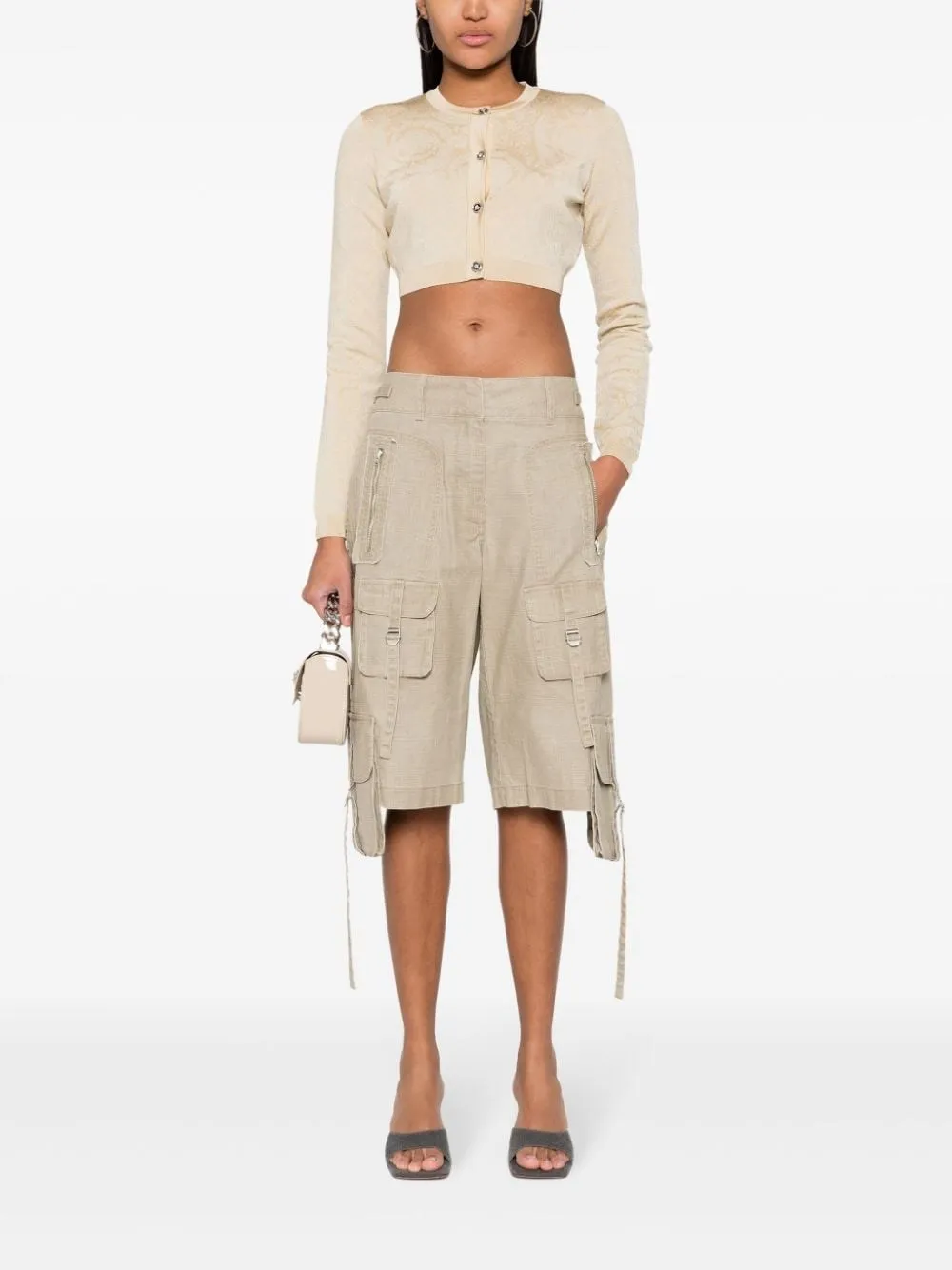 Versace-Cardigan con motivo barocco