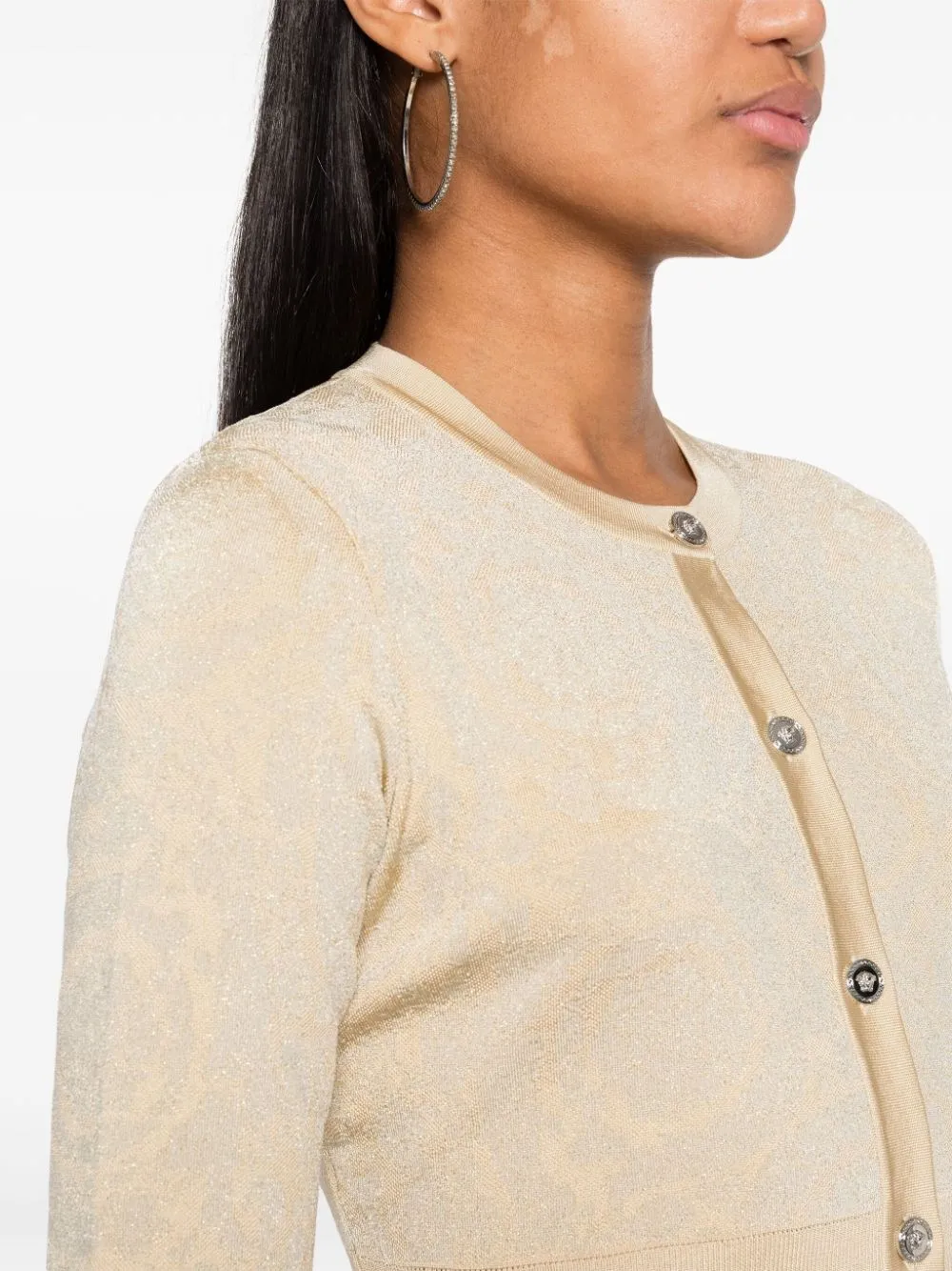 Versace-Cardigan con motivo barocco