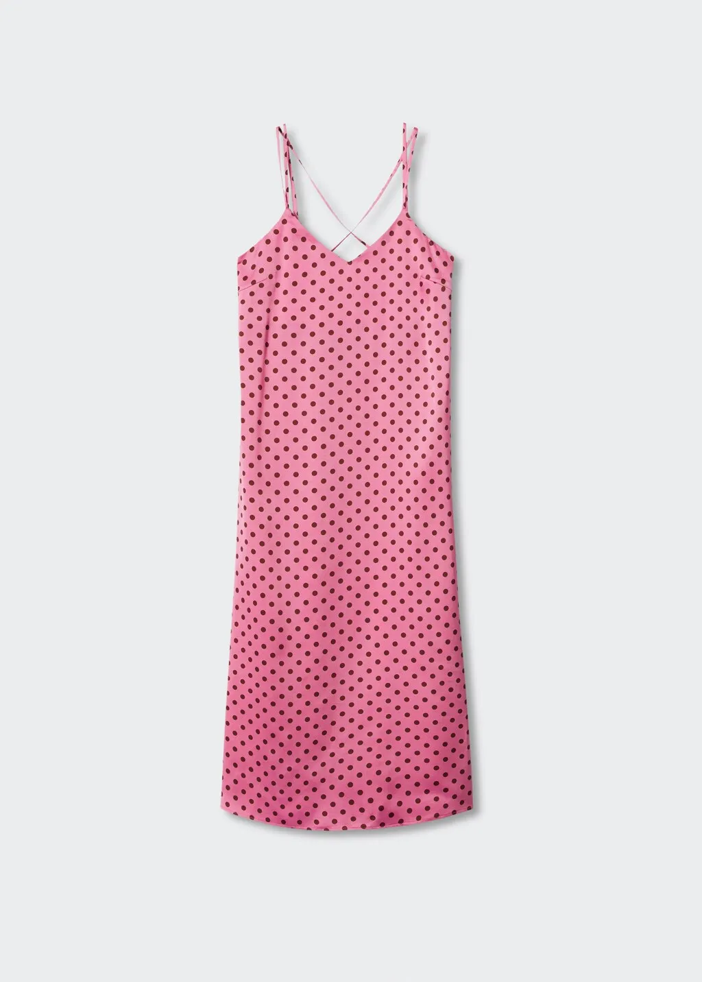 Vestito satinato pois