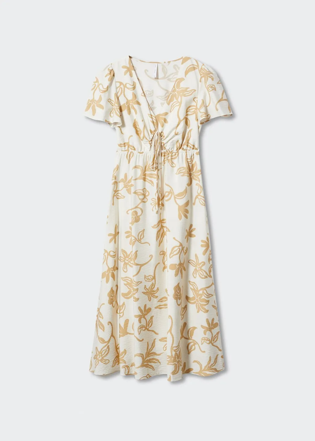 Vestito stampato spacco 