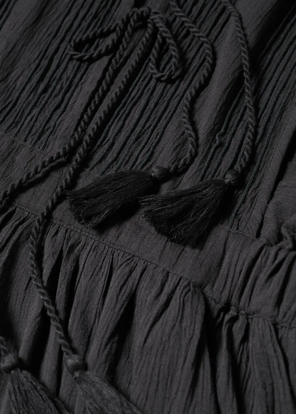 Vestito texture fiocchi