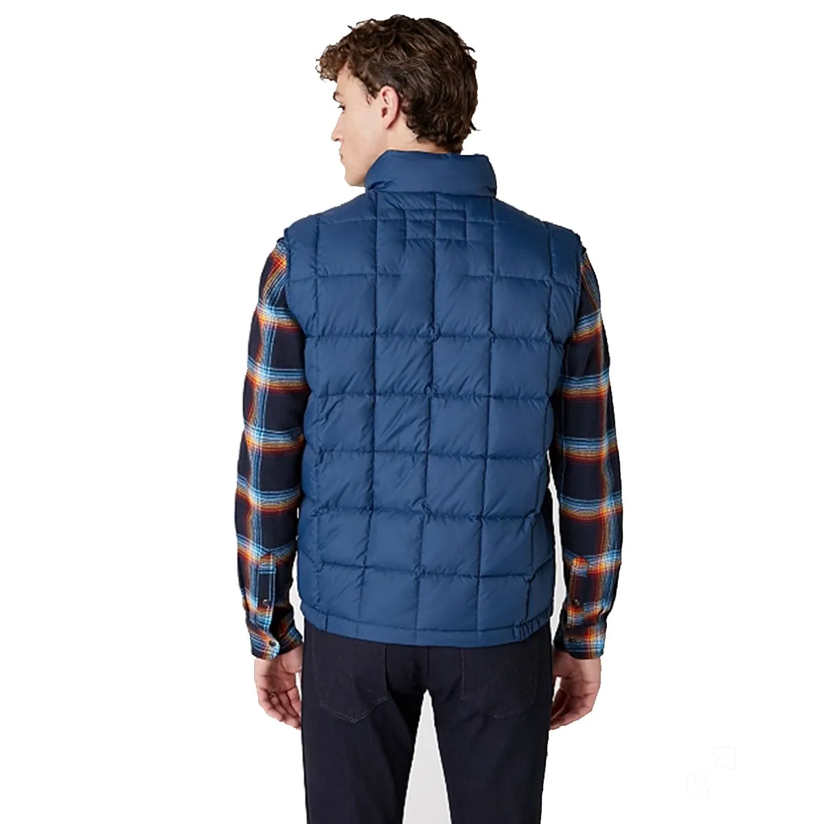 Wrangler smanicato the vest dark blue teal uomo