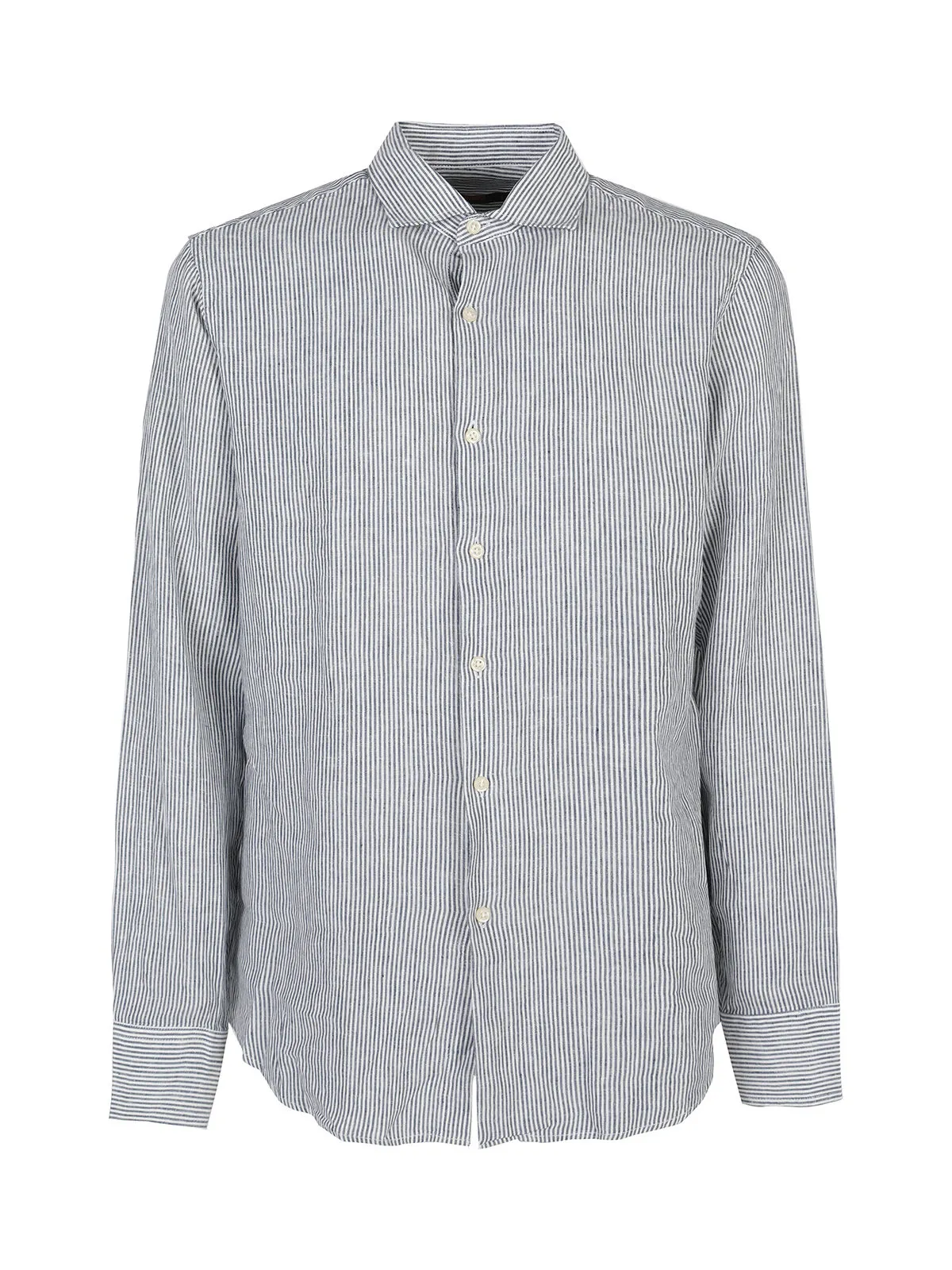 Y.Two Chemise homme en lin à motif rayé