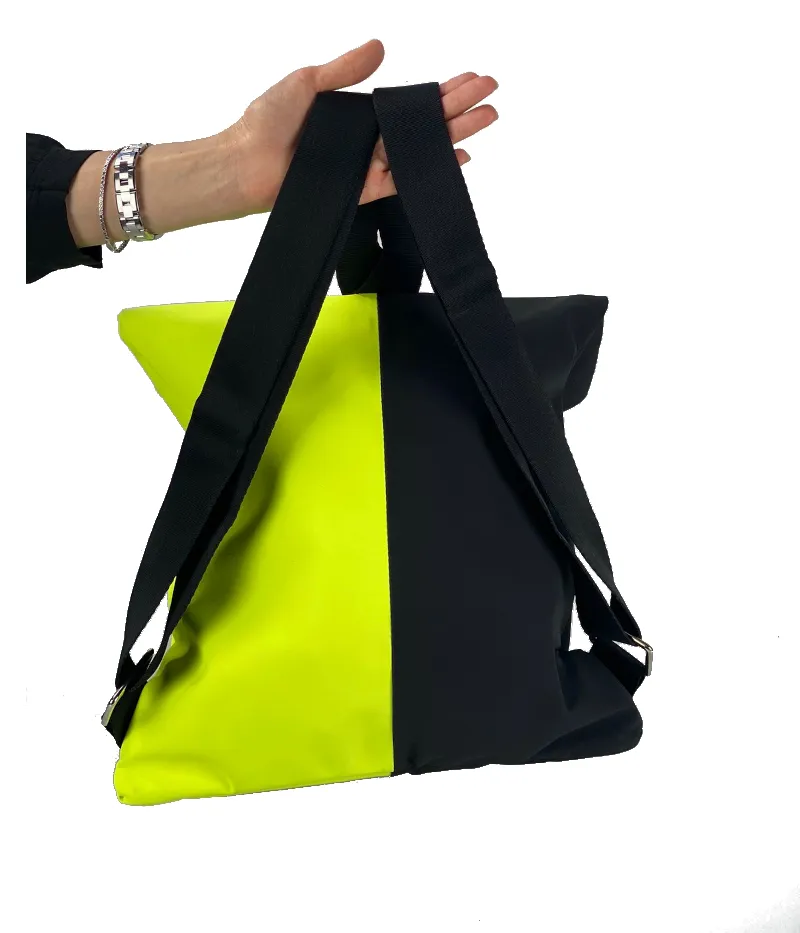Zaino Weekend - Nero & Giallo Fluo