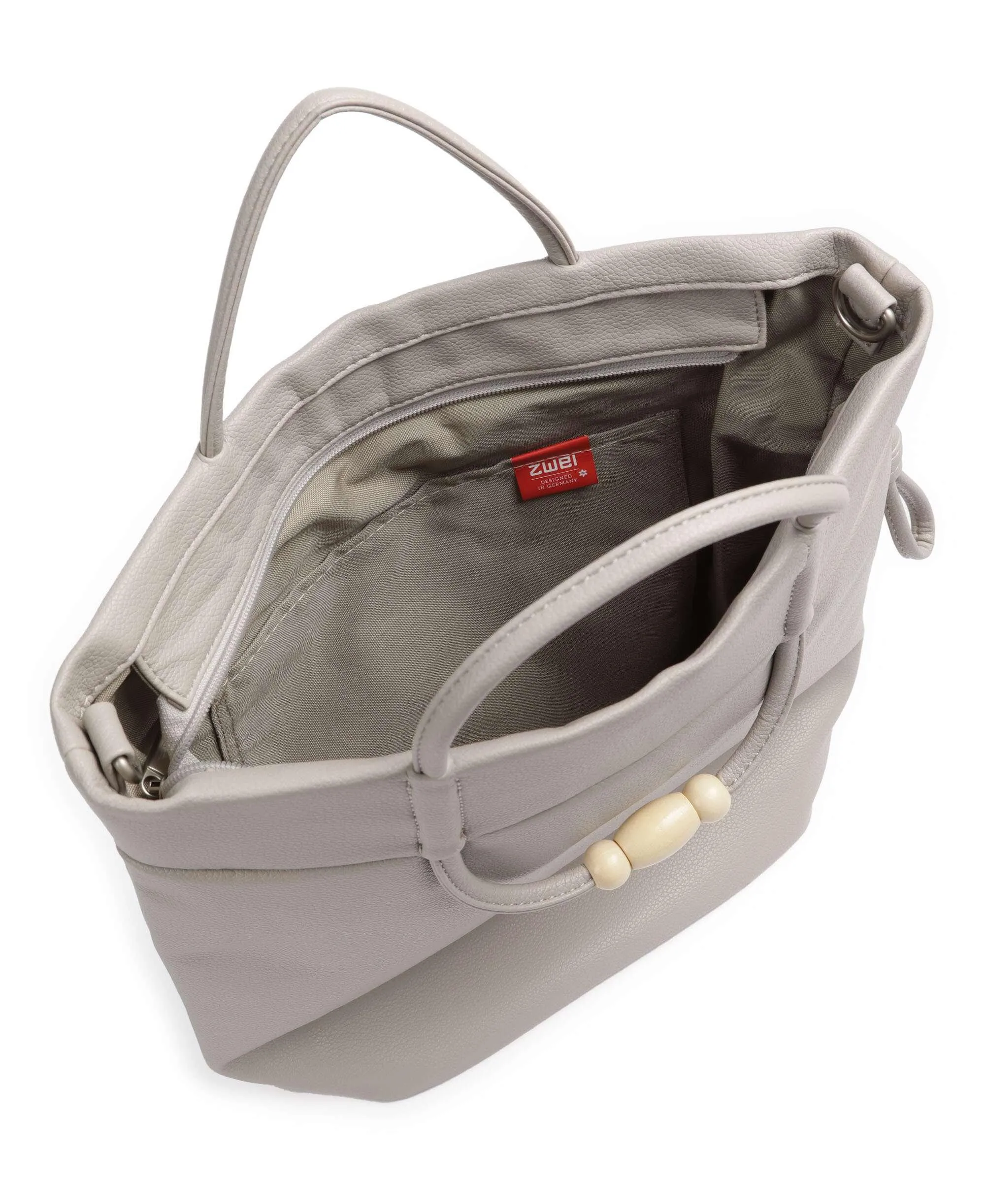 Zwei Perla PE120 Borsa a mano pelle sintetica grigio chiaro  